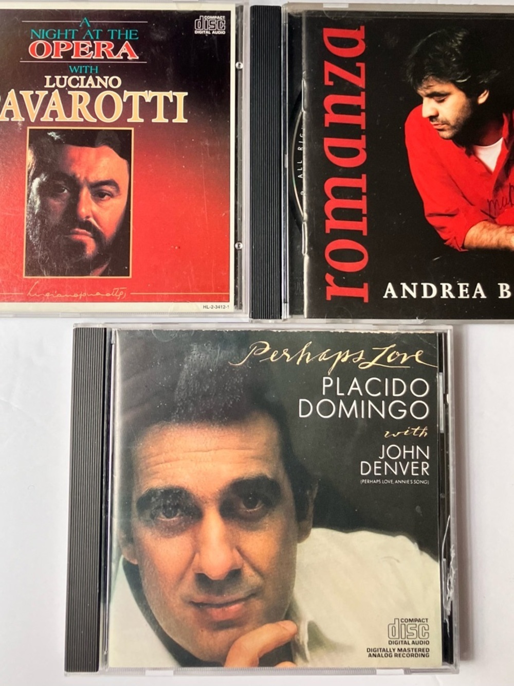 Classical Vocal CDs - Pavarotti, Domingo, Andrea Bocelli (Romanza)